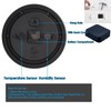 12 Inch Outdoor Clock with Thermometer and Hygrometer Combo, Waterproof