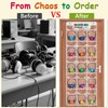 2 Pack Classroom Headphone Storage Organizer with 30 Pockets, PVC