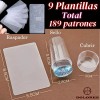 Estampas Sello Uñas: 9 Plantillas+sello+raspador+bolsa Láser