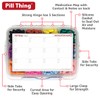 20 Compartment Large Pill Case with Airtight Seal - Silicone