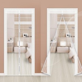 Transparent Windproof Vinyl Curtain for Entryways & Balconies Magnetic