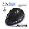 zelotes Rechargeable Wireless Mouse for Laptop,2400 DPI Vertical Ergonomic Mouse,USB