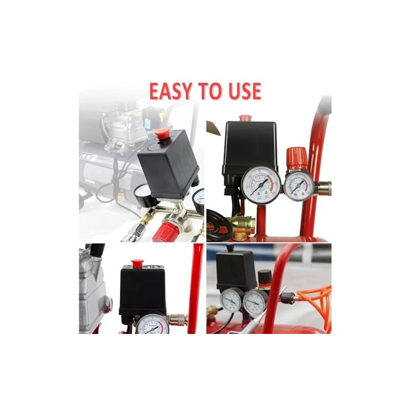 Wadoy Central Pneumatic Air Compressor Pressure Switch Control Valve U