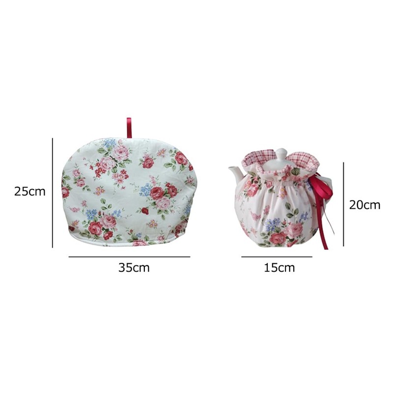 HIGHAWK Set of 2 Tea Cozy Teapot Covers Thermal Dustproof