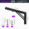 Swpeet 2 Pack 12" Folding Shelf Bracket, Heavy Duty DIY