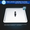 SR SUN RISE Luxury 12 Inch Large Square Stainless Steel