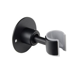 HAOXIN Handheld Shower Head Holder,360°Adjustable Shower Head Bracket Holder Wall Mount,Bathroom Shower Wand Holder,Matte Black,AB9MG