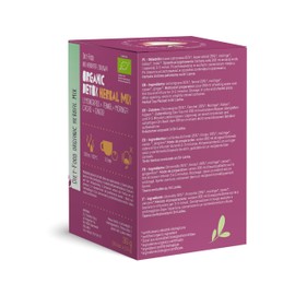 DIET-FOOD - Bio-Tee in Beuteln - Detox-Kräutertee mit Zitronengras - aus zertifizierten Bio-Zutaten - ohne Kunststoffen - heißes Getränk - Naturprodukt - 20x1,5g Teebeutel