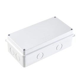 Guangstar Waterproof/Bugproof IP65 Universal Reserved Holes Electrical Junction Box, ABS Plastic Indoor/Outdoor Electrical Project Enclosure, White, 1 Pack(200x100x70mm)