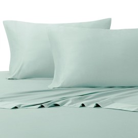 Royal Tradition 100 Percent Bamboo Bed Sheet Set, Queen, Solid Sea, Super Soft and Cool Bamboo Viscose 4PC Sheets