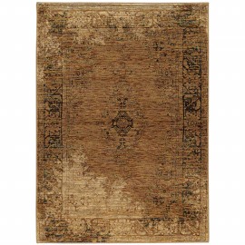 Homeroots 2' X 3' Brown Oriental Power Loom Area Rug