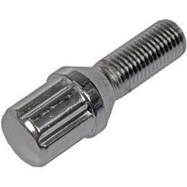 Dorman 712-301 Chrome Spline Drive Wheel Bolt - M12-1.50 Compatible with Select Ford/Saturn Models, 4 Pack