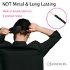 JASVERLIN Brown Thick Large Hair Elastics Ties, Damage-free Ponytail Holder