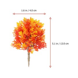 2 Pcs Miniature Maple Tree Model Decoration for Micro Landscaping and Fairy Gardens