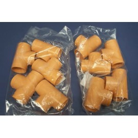 BlazeMaster Lot of 10 TYCO FIRE TFP BlazeMaster CPVC 1-1/4" Tee Orange Piping System 80002