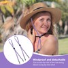 2Pcs Windproof Rope for Hat, Flexible Adjustable Hat Strap Removable