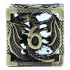 Let's Play Games Hollow Dragon RPG Dice Set, Tarnished Gold