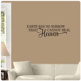 Earth has no Sorrow That Heaven Cannot heal Wall Decal Sticker Art Home D?cor