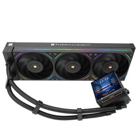 Thermalright Hyper Vision 360 UB ARGB Black CPU AIO Cooler,360mm Radiator, Magnetic Panel-IPS LCD Screen with 480x480 Resolution,for AM4/AM5;Intel LGA1851/1700,3.95in Screen High Performance Pump