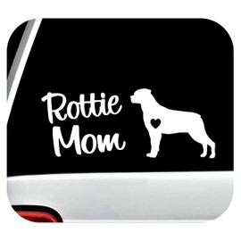 Rottweiler Rottie Mom Dog Decal Sticker for Car Window 8 Inch BGM1141