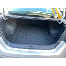EACCESSORIES EA Cargo Liner - Trunk Mat for Nissan Altima 2013-2024 – Weather-Resistant Trunk Mats for Cars with Raised Lip – Non-Slip Car Trunk Mat Rubber – Easy to Install – Laser Pre-Cut Design