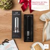 Electric Salt and Pepper Grinder - Battery Operated Stainless Steel
