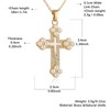 HZMAN Natural Pearl Shell Cross Necklace for Women Dainty 14K
