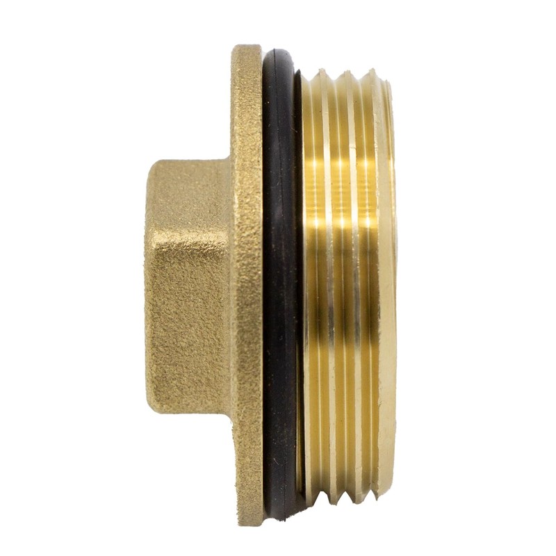 VARIOSAN Plug 16478, 1 1/2 inch male thread, brass, 30