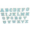 26 Pcs Iron On Letters A to Z Blue Letters