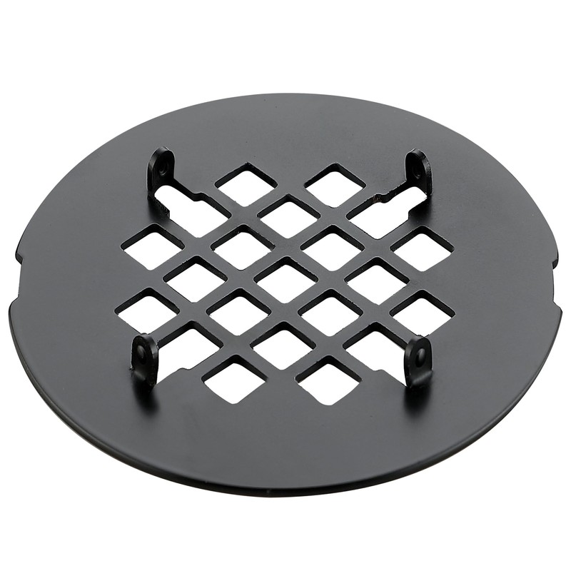 4-1/4 inches Snap-On Round Shower Drain Cover, Stainless Steel (Oil