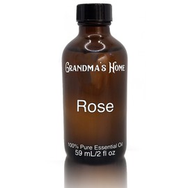 Rose Essential Oil - 2 fl oz -100% Pure and Natural - Therapeutic Grade - Grandma's Home