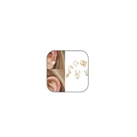Long tiantian Gold Hoop Earrings for Women - Huggie Cartilage - Gold Plated - Lightweight - Small Hoop Earrings Set - Trendy Stuff - Jewelry Gifts for Women