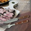 Lodge Steak Knife & Fork Set – Serrated Blade –