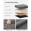 SONGMICS 11.8 Inches Small Folding Storage Ottoman Cube, Storage Footrest,