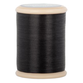 YLI Hand Quilting Thread - 100% Egyptian Cotton, Glazed, Strong & Tangle-Free, 500 yd. Spool - Black