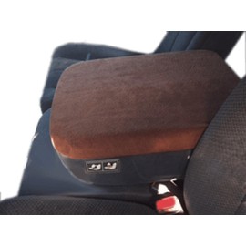 Car Console Covers Plus Made in USA Center Armrest Console Cover Compatible with and fits Dodge Ram 2008-2013 Truck Models Brown
