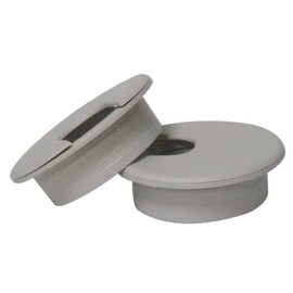 WELWIK 10PCS 2inch/50mm Plastic Desk Cable Cord Hole Cover Grommet, Office PC Desk Cable Cord Organizer Plastic Cover, Grey