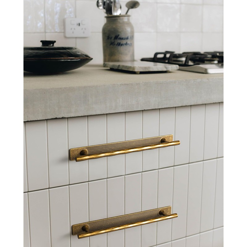 Goo-Ki 2 Pack Cabinet Handles Drawer Pulls with Backplate/Spacer, 7.56"