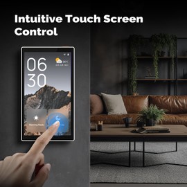 MOES Smart Home Touchscreen Control(1-Switch Panel), In-wall Smart Panel with Alexa Built-in, Compatible with Smart Life devices, Manage and Control Home Devices and Scenes with Touch and Voice