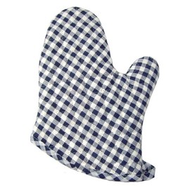 Phoenix Check Oven Mitt, Blue, Small