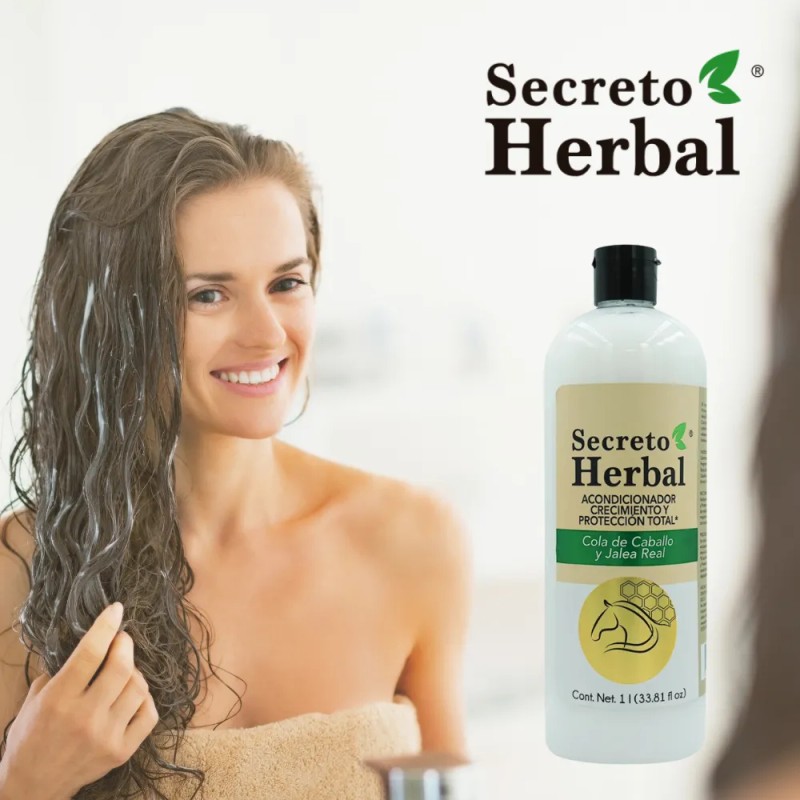 Acondicionador Secreto Herbal Protección Total Jalea Real 1l
