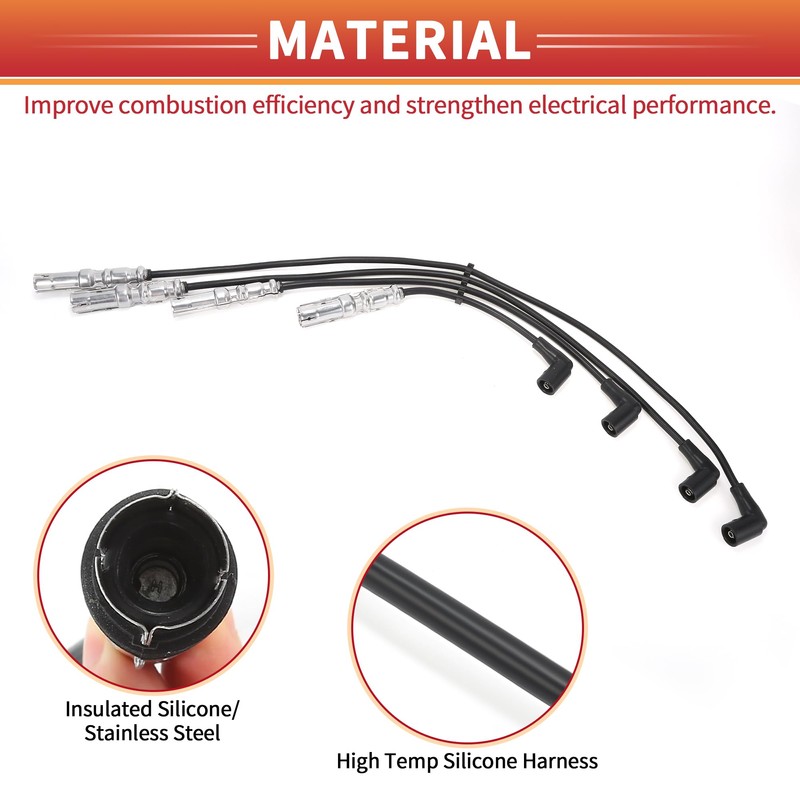 QUARKZMAN Spark Plug Coil Cable Ignition Coil Wiring Harness Suitable