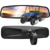 MZS UTV Rear View Mirror, 1.75" SXS UTV Rearview Mirror Center Convex Universal Clamp Accessories Compatible with Ranger RZR 800 900 1000 Turbo PRO XP Pioneer Wildcat Mule Prowler Teryx4