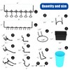 157 PCS Extra Thick Pegboard Hook Set, Metal Pegboard Accessory