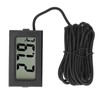 5PCS Electronic Digital Display Thermometer Black Mini Embedded Indoor Digital