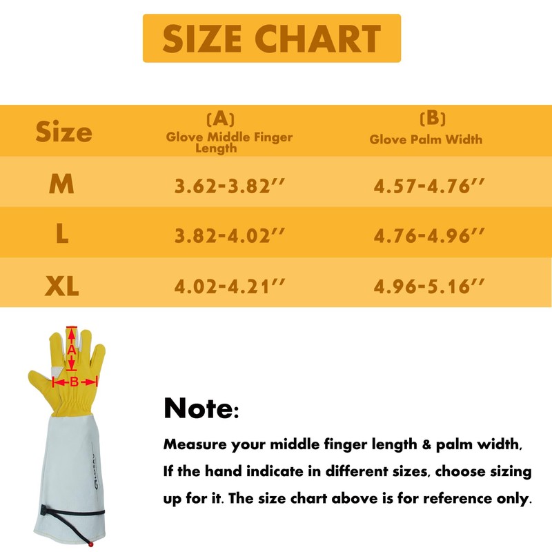 GLOSAV Cactus Gloves, Thorn Proof Gardening Gloves for Rose Pruning