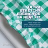 Sorfey Kitchen Tablecloth -Fitted with Elastic, Vinyl with Flannel Back,
