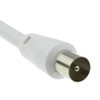 kenable Coaxial Satellite to TV Aerial Cable F type Plug
