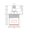 Compatible Victorian Plumbing Victoria Plum Bath Tap Cartridges Quarter Turn