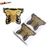 BeautyLeader 100pcs Nail Form Pro Butterfly Square Tips Nail Forms